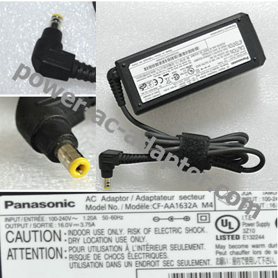 Genuine 16V 3.75A Panasonic CF-AA1633A Laptop AC Adapter Power